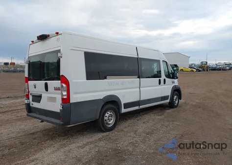 2014 Ram Promaster 3500 High Roof из США, поврежденный, VIN 3C6URVJG8EE124653